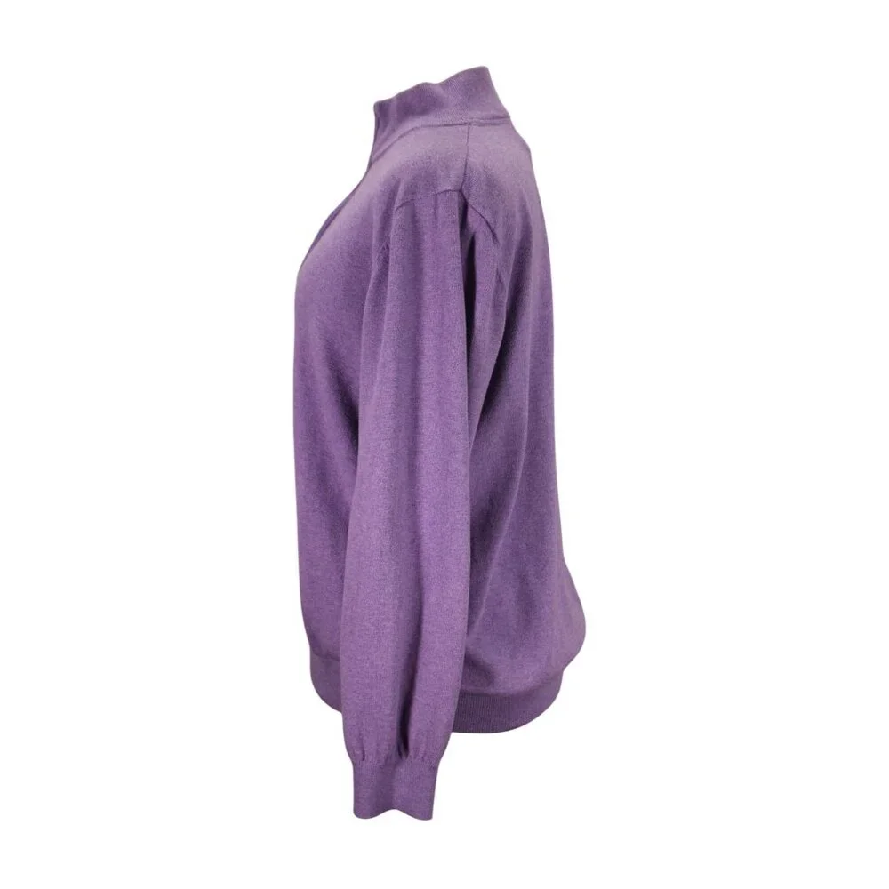 LL Bean Vintage 1/4 Zip Mock Neck Pullover Men’s Size XL Cashmere‎ Blend